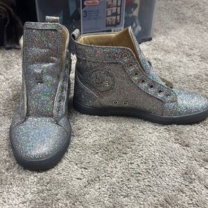 Christian Louboutin Sparkle High-Top Sneakers